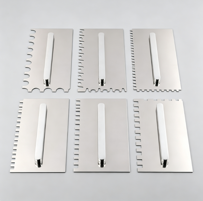 The Ultimate Notched Trowel Set – 6 Interchangeable Blades for Flawless Tile Installation