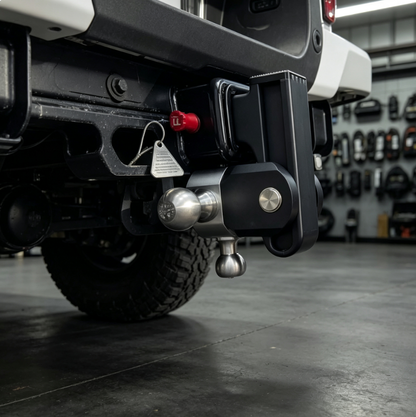 Heavy-Duty Adjustable Drop Hitch with Multi-Height Towing Capacity for Trucks